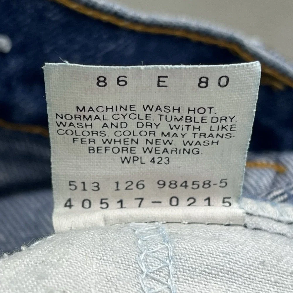 VTG Levi's 40517-0215‎ Orange Tab Jeans Men's 36x30 Pants Made In USA